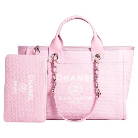 chanel cloth bag pink|Chanel small shopping bag 2021.